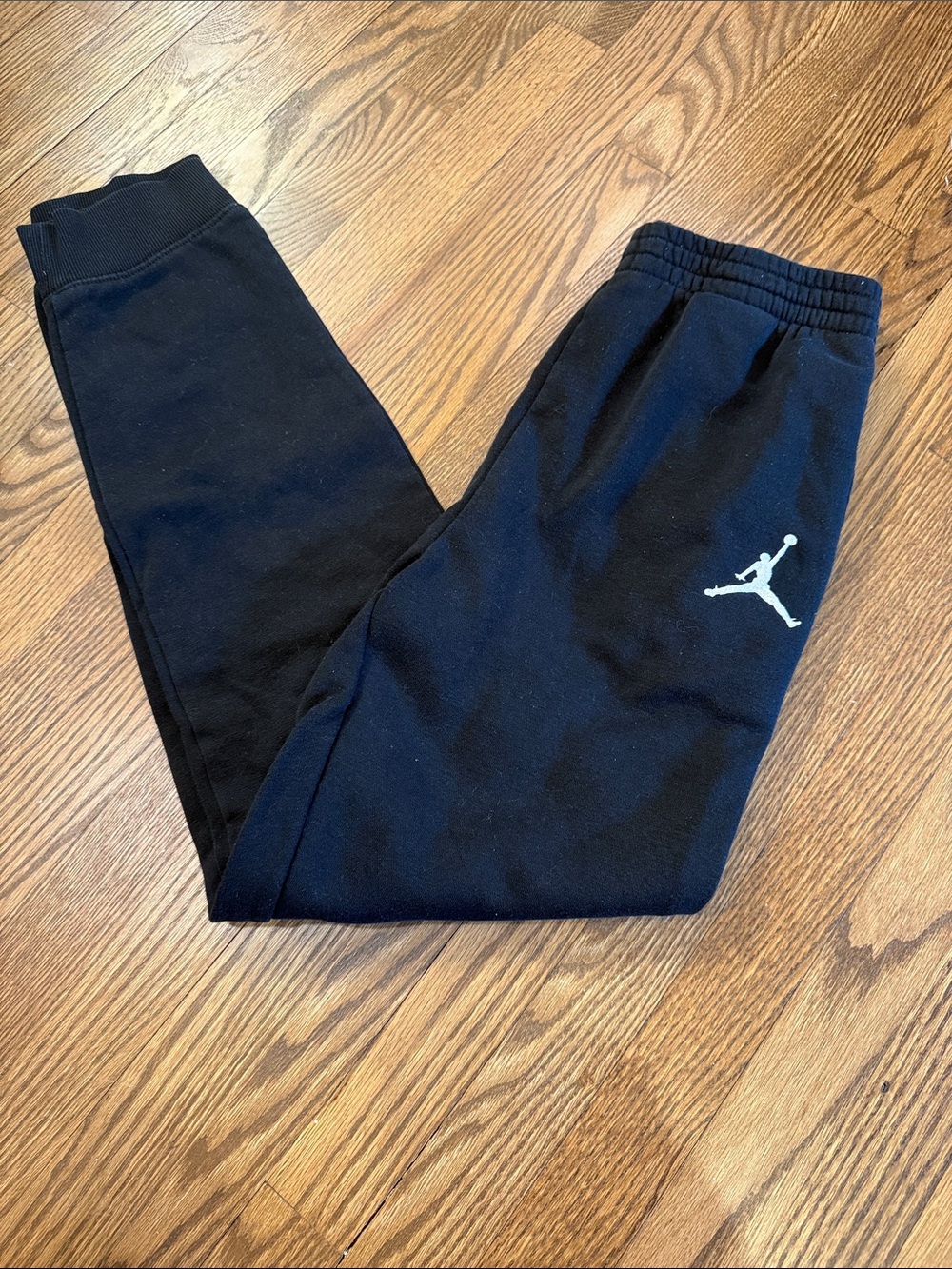 Jordan Black Joggers with White Jumpman Logo Size XL